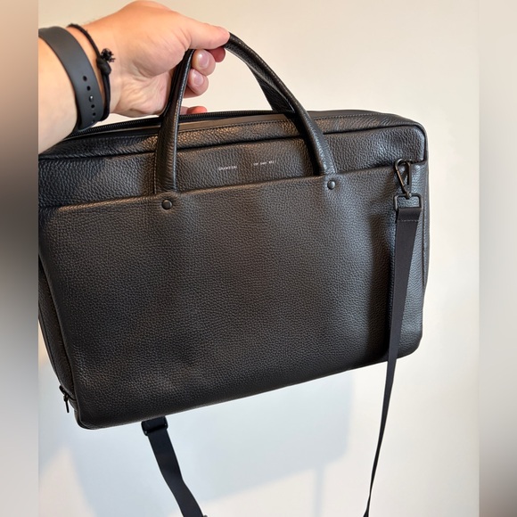 Other - Men's Black Italian Leather Briefcase - Classic Style - Grams(28)